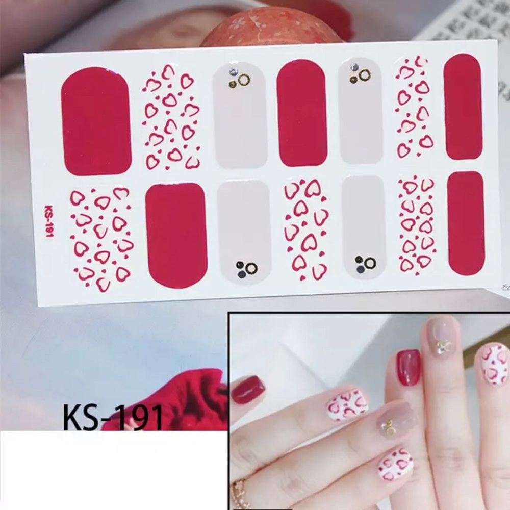 Perfect Valentine Nail strips Manicure